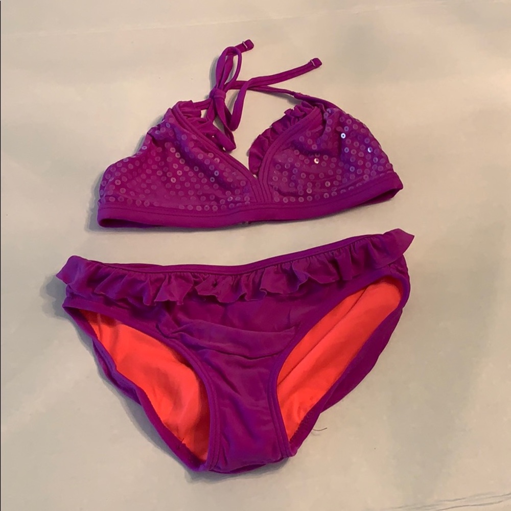 Purple girls bikini